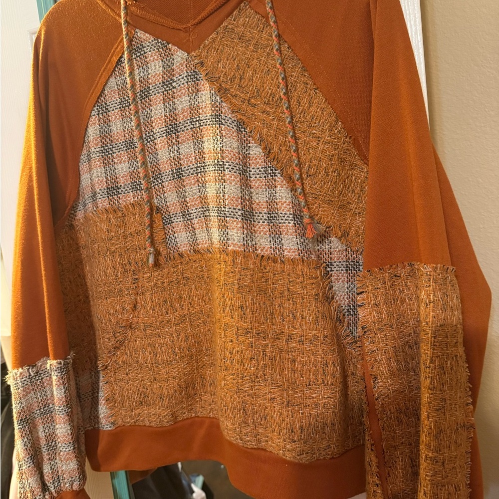 Bibi Orange Patchwork Hoodie - image 1